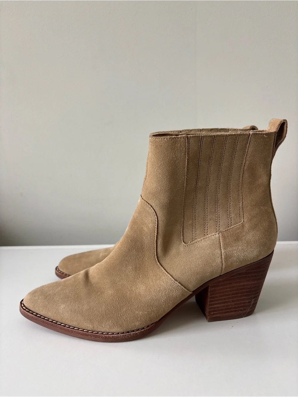 J.Crew Western Boots Suede Leather Size 10